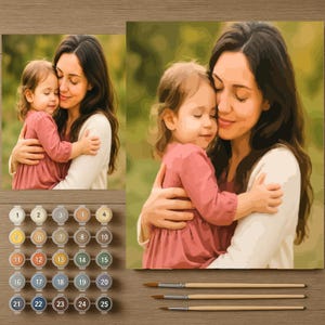 Custom Paint by Numbers Kit: Personalized Photo Portrait DIY