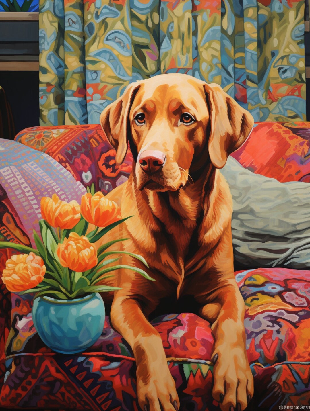 Dog Paint by Numbers Paint by Number Kit Paint by Number Etsy