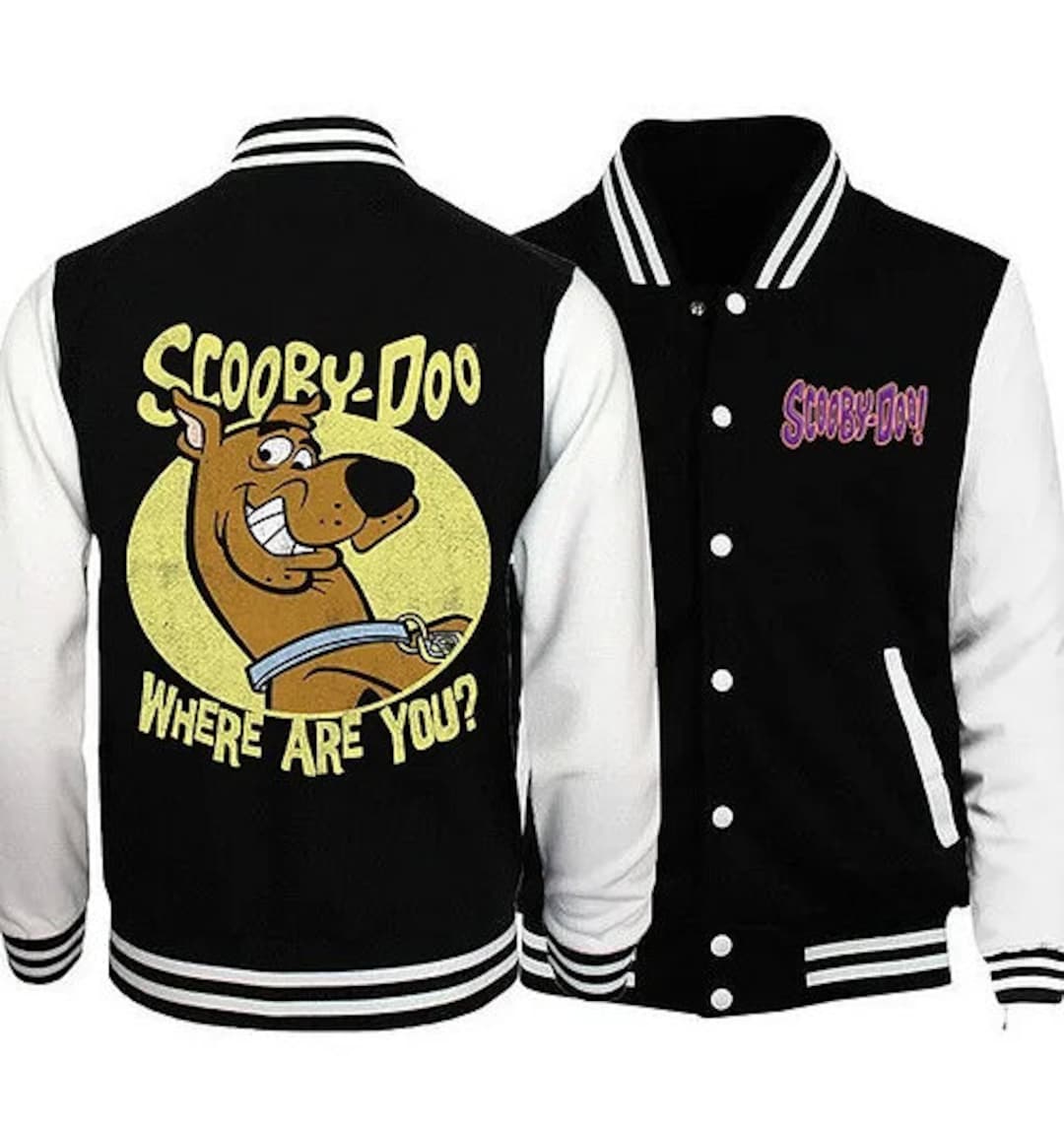 Scoobydoo Baseball Jacket Scooby Doo Friends Cartoon Etsy
