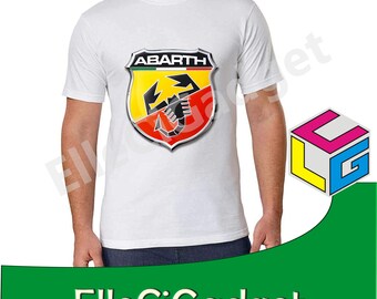 T-shirt abarth stil herren tshirt  Kurzarm motorrad Shirt rockabilly X44