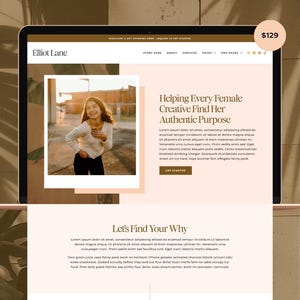 Thème WordPress Elliot (avec Elementor gratuit) |  Thème WordPress féminin |  Aucun codage nécessaire