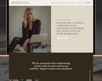 Motyw WordPress Gwyneth | Kobiecy motyw WordPress z darmowym kreatorem stron Elementor