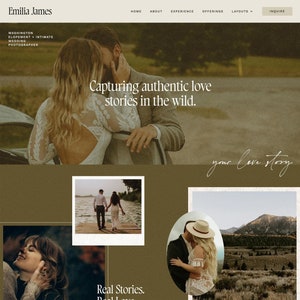 Thème WordPress pour Émilie | Thème WordPress féminin | Plugin gratuit Elementor |  Thème de la photographie