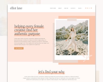 Elliot WordPress Theme | Feminine WordPress Theme | Elementor Pro Theme |  Business Theme