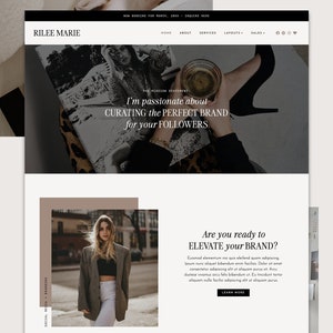 Rilee WordPress Theme | Feminine WordPress Theme | Elementor Pro Theme |  Editorial Theme