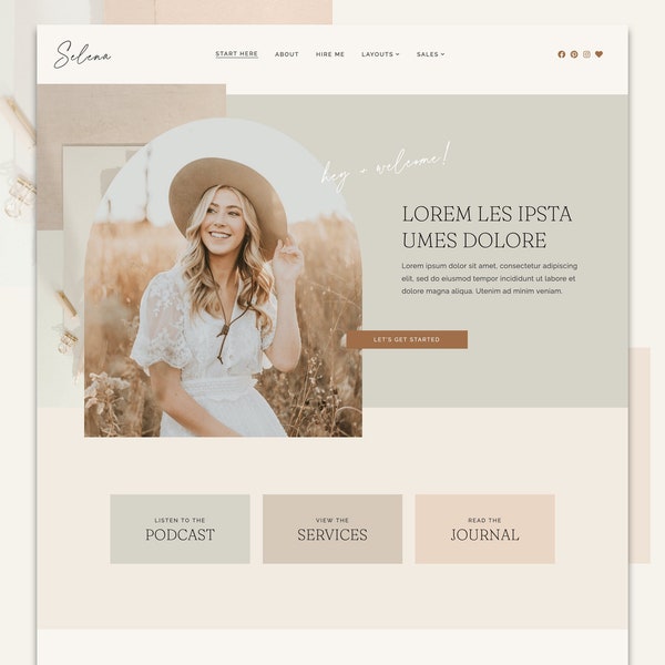 Selena WordPress Theme | Feminine WordPress Theme | Elementor Pro Theme |  Business Theme