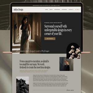 Tema WordPress Ashlyn / Tema WordPress femminile con generatore di siti web Elementor gratuito