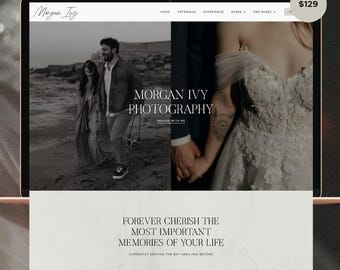 Tema Morgan para WordPress (con Elementor Pro) / Tema de WordPress para fotografía / Tema femenino para WordPress