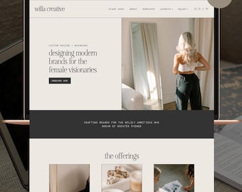 Willa WordPress-thema (met de gratis Elementor) | Vrouwelijk WordPress-thema |  Portfoliothema | Studiothema