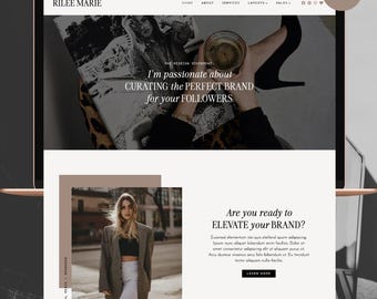 Rilee WordPress Theme (with the Free Elementor) |  Feminine WordPress Theme |  Editorial Theme