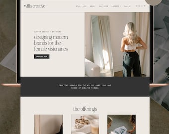 Willa WordPress-thema (met Elementor Pro) | Vrouwelijk WordPress-thema | Portfoliothema | Studiothema
