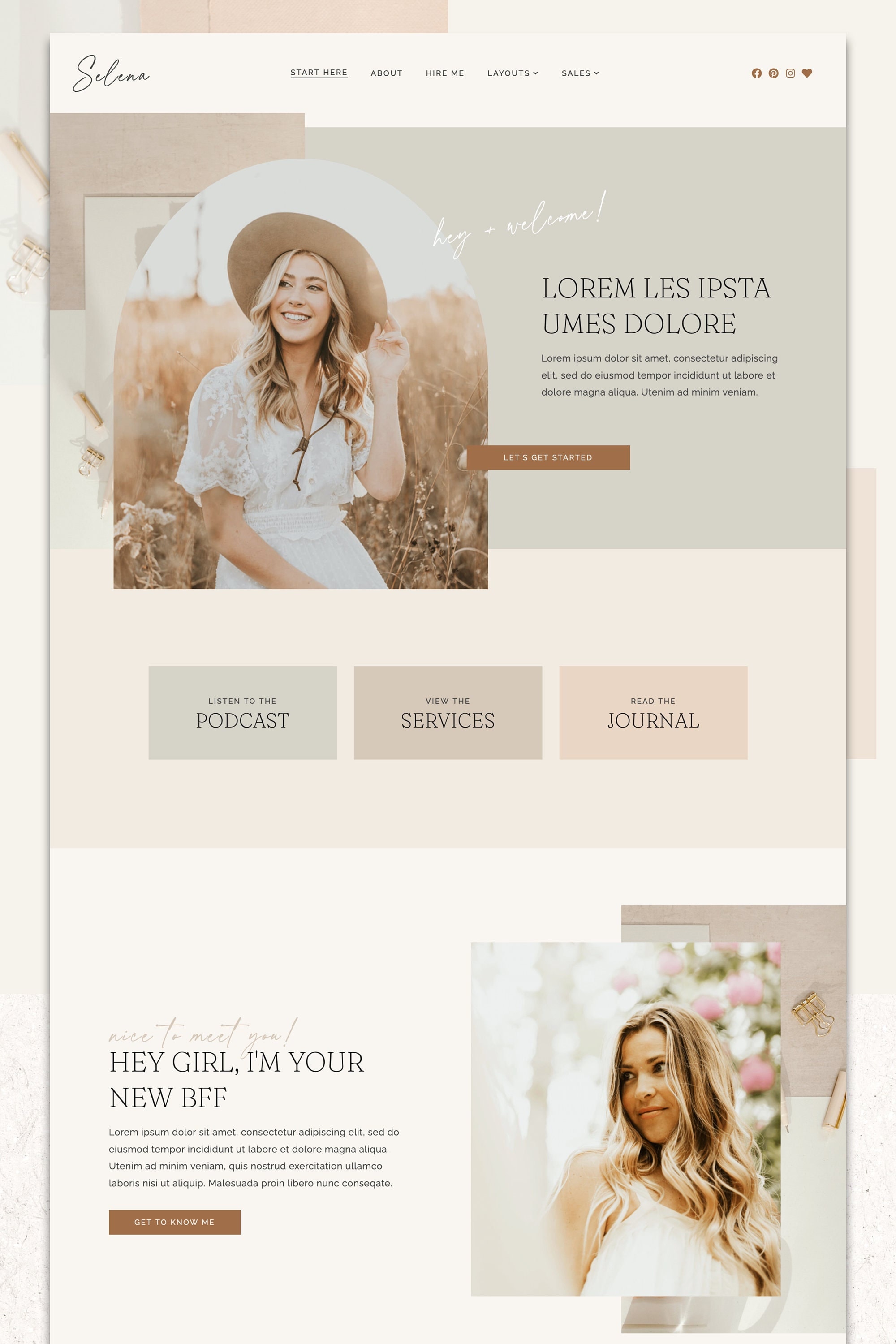 Selena WordPress Theme | Feminines WordPress Theme | Elementor Pro Theme |  Geschäft Thema