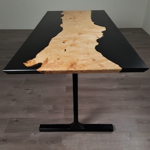 Epoxy Table, River Table, Tree Trunk Table, Ash