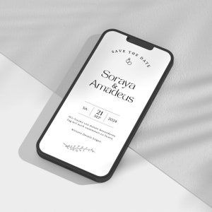 Hochzeitseinladung digital, Save the Date digital, individuell, Save the Date Hochzeit, personalisierte Einladung