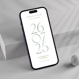 Hochzeitseinladung digital, Save the Date digital, individuell, Save the Date Hochzeit, personalisierte Einladung