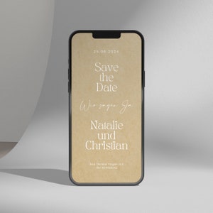 Hochzeitseinladung digital, Save the Date digital, individuell, Save the Date Hochzeit, personalisierte Einladung