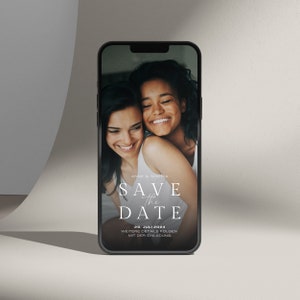Hochzeitseinladung digital, Save the Date digital, individuell, Save the Date Hochzeit, personalisierte Einladung