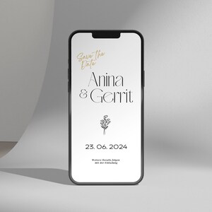 Hochzeitseinladung digital, Save the Date digital, individuell, Save the Date Hochzeit, personalisierte Einladung