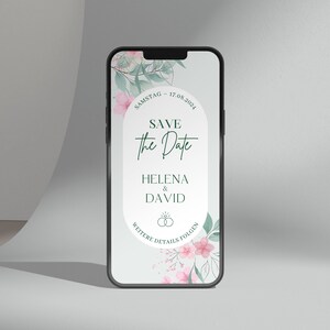 Hochzeitseinladung digital, Save the Date digital, individuell, Save the Date Hochzeit, personalisierte Einladung