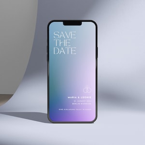 Digitale Einladung | Save the Date | Hochzeitseinladung | Personalisiert | Whatsapp Einladung | digitale Save the Date Karte