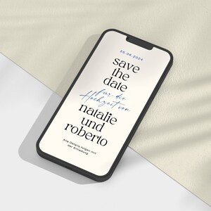 Digitale Einladung | Save the Date | Hochzeitseinladung | Personalisiert | Whatsapp Einladung | digitale Save the Date Karte