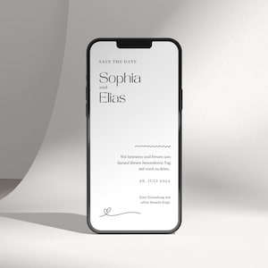 Hochzeitseinladung digital, Save the Date digital, individuell, Save the Date Hochzeit, personalisierte Einladung
