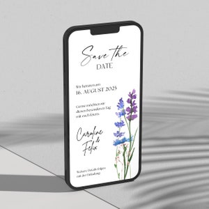 Hochzeitseinladung digital, Save the Date digital, individuell, Save the Date Hochzeit, personalisierte Einladung