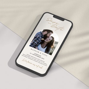 Hochzeitseinladung digital, Save the Date digital, individuell, Save the Date Hochzeit, personalisierte Einladung