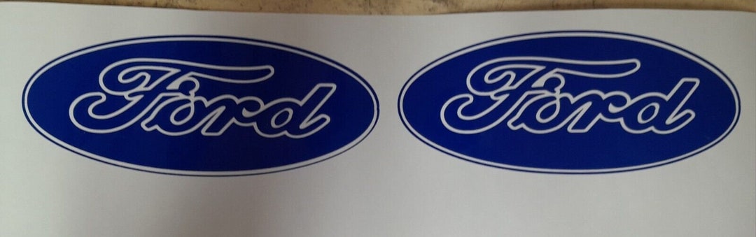 Ford Badge Replica Logo Replica Rally Touring Car STICKER Pair Race ...