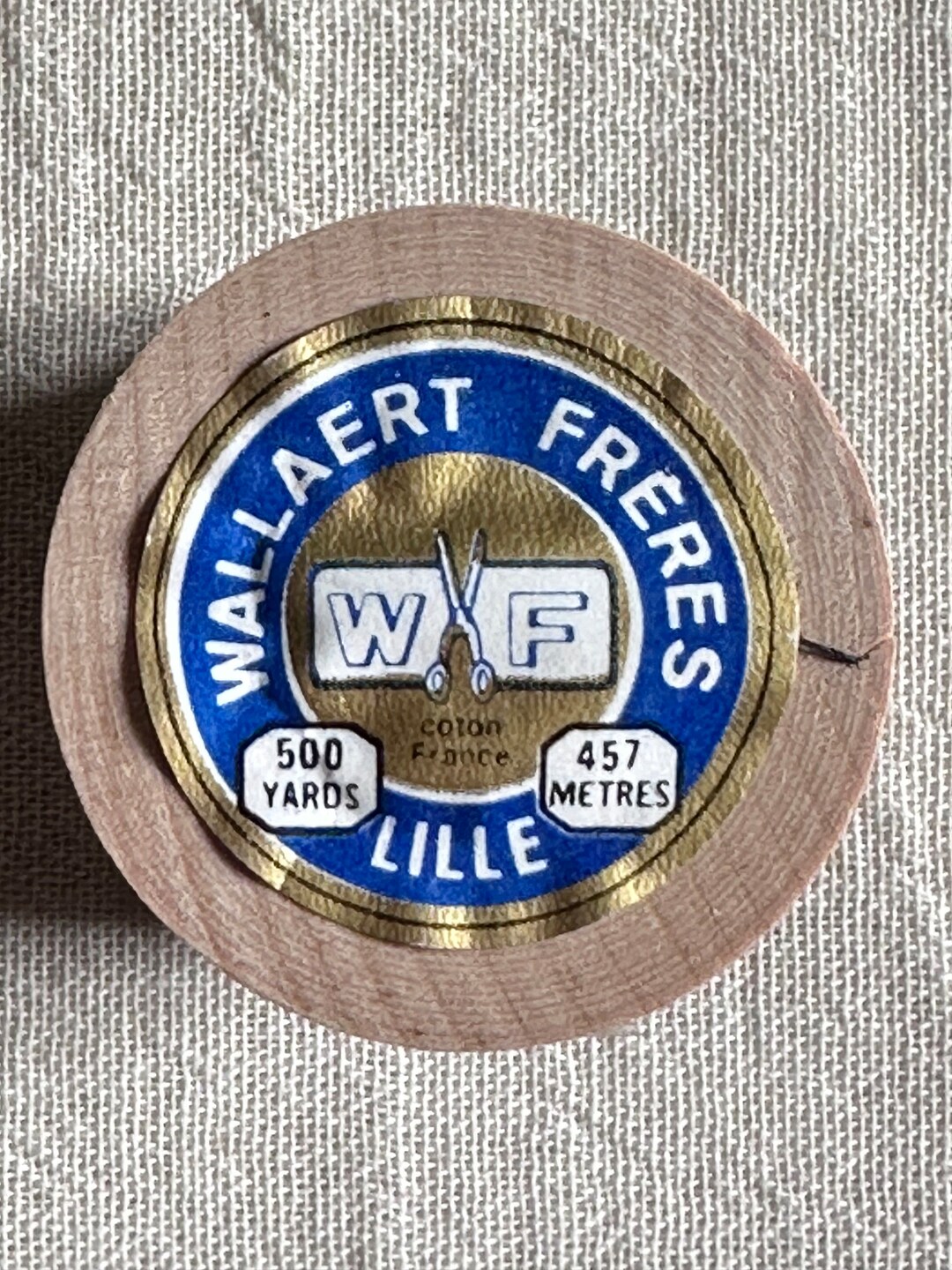 Vintage French Sewing Thread Pure Cottn in Black Etsy