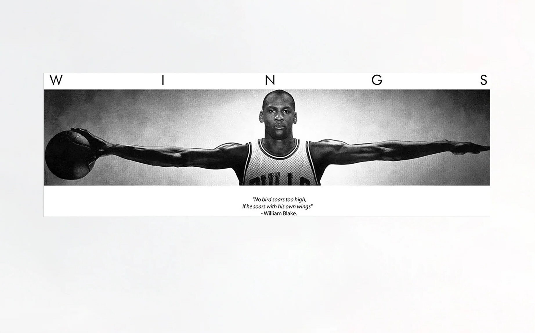 Michael Jordan Wings Poster Full Sized Etsy