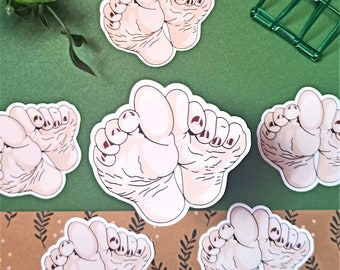Anime Girl Feet Sticker: Waterproof Vinyl Decal