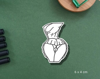 Hot Anime Girl Body Waterproof Sticker / Sexy Matte Sticker / Anime Adult Girl Stickers