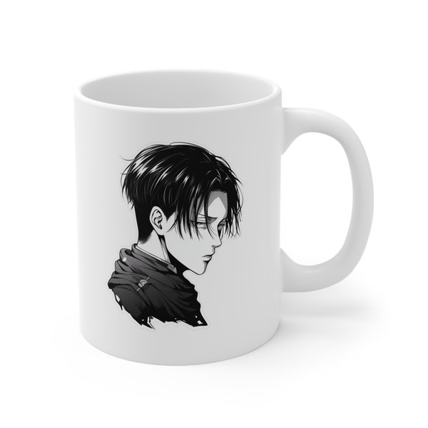 AOT Anime Levi Ackerman Kaffeetasse - Attack on Titan Manga Levi Kaffeetasse - Ideale Geschenkidee zu Weihnachten und Geburtstag für Anime Fans