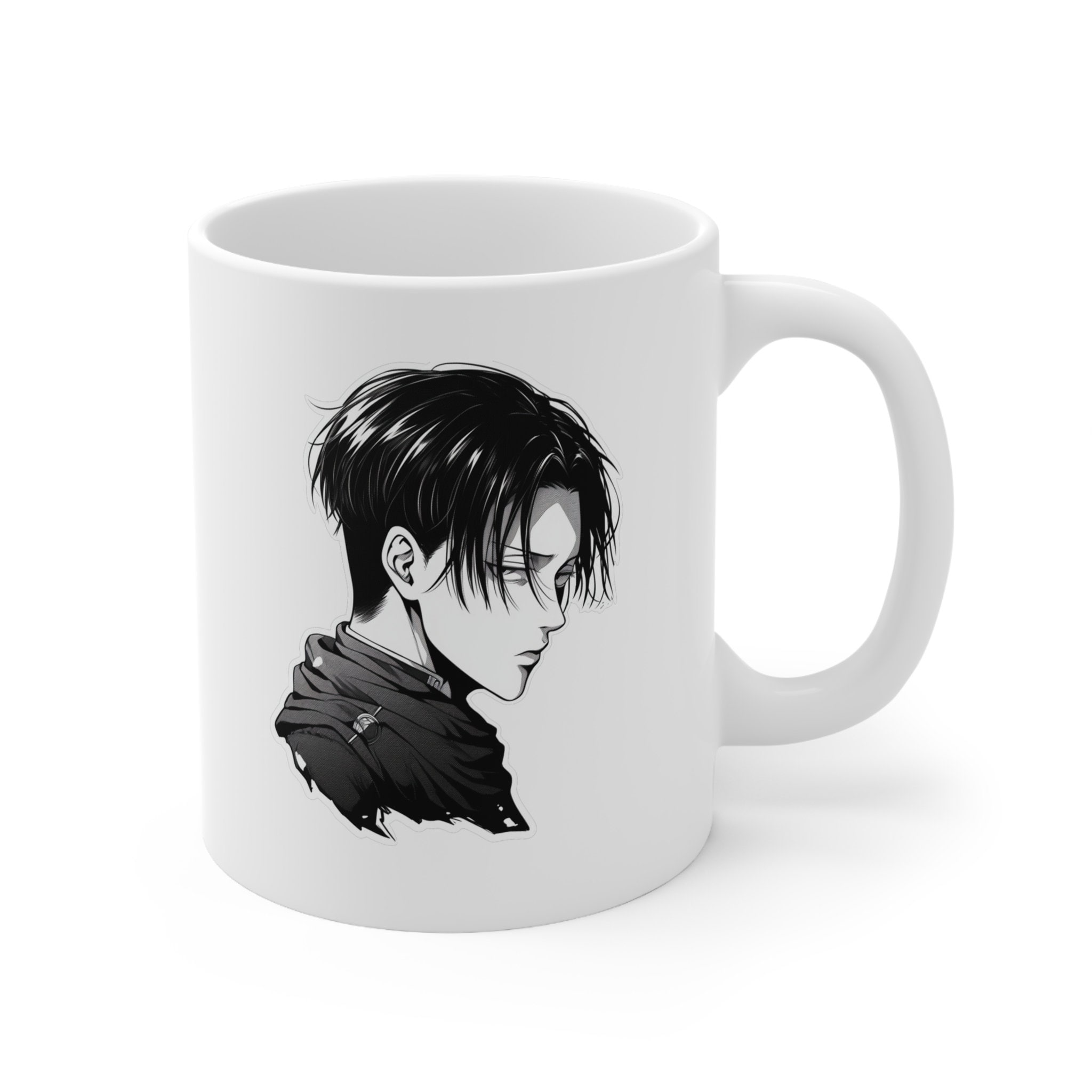 AOT Anime Levi Ackerman Coffee Mug Attack on Titan Manga Levi Coffee