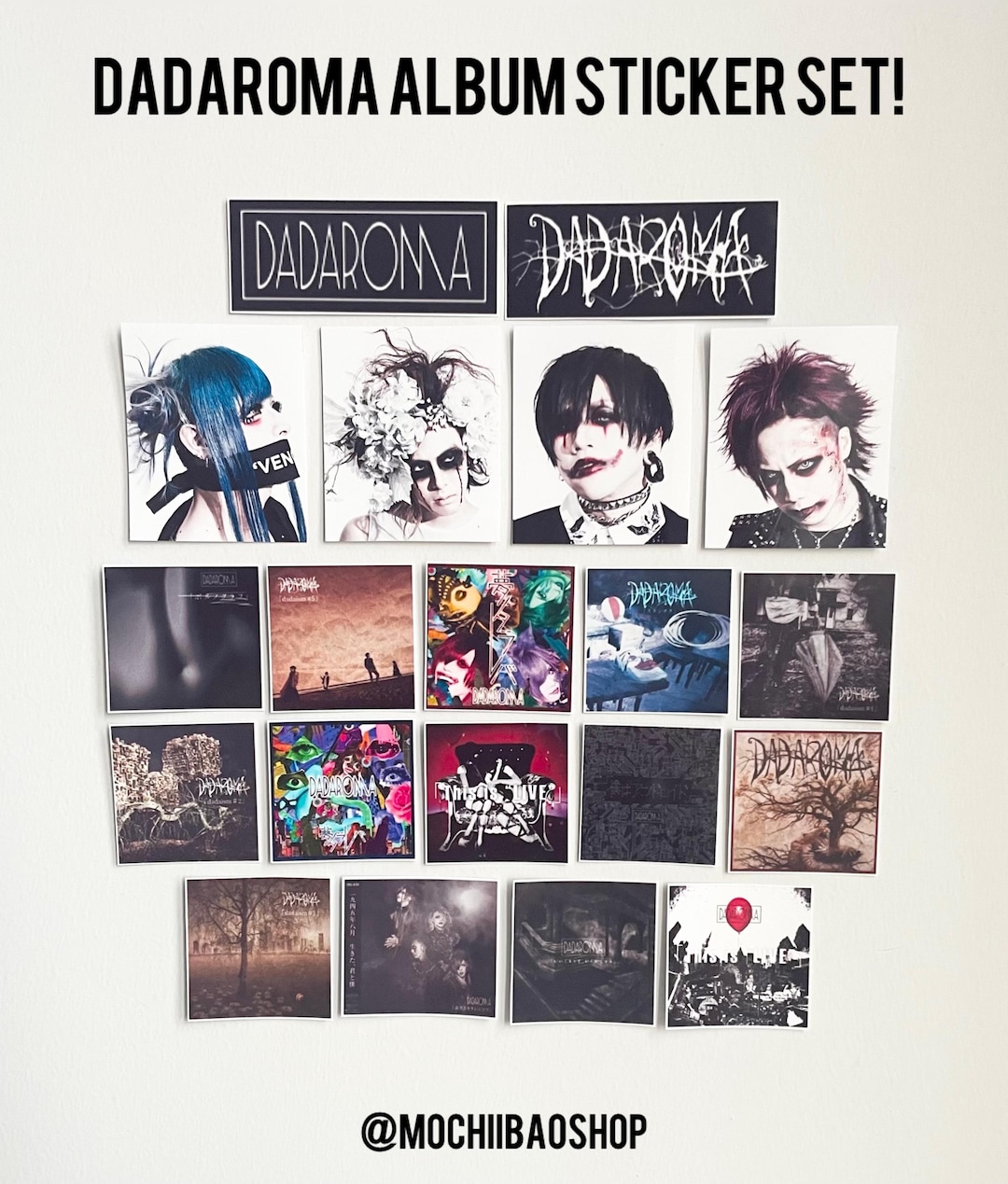 Set of 20 DADAROMA Visual Kei, J-rock, V-kei Band Glossy and