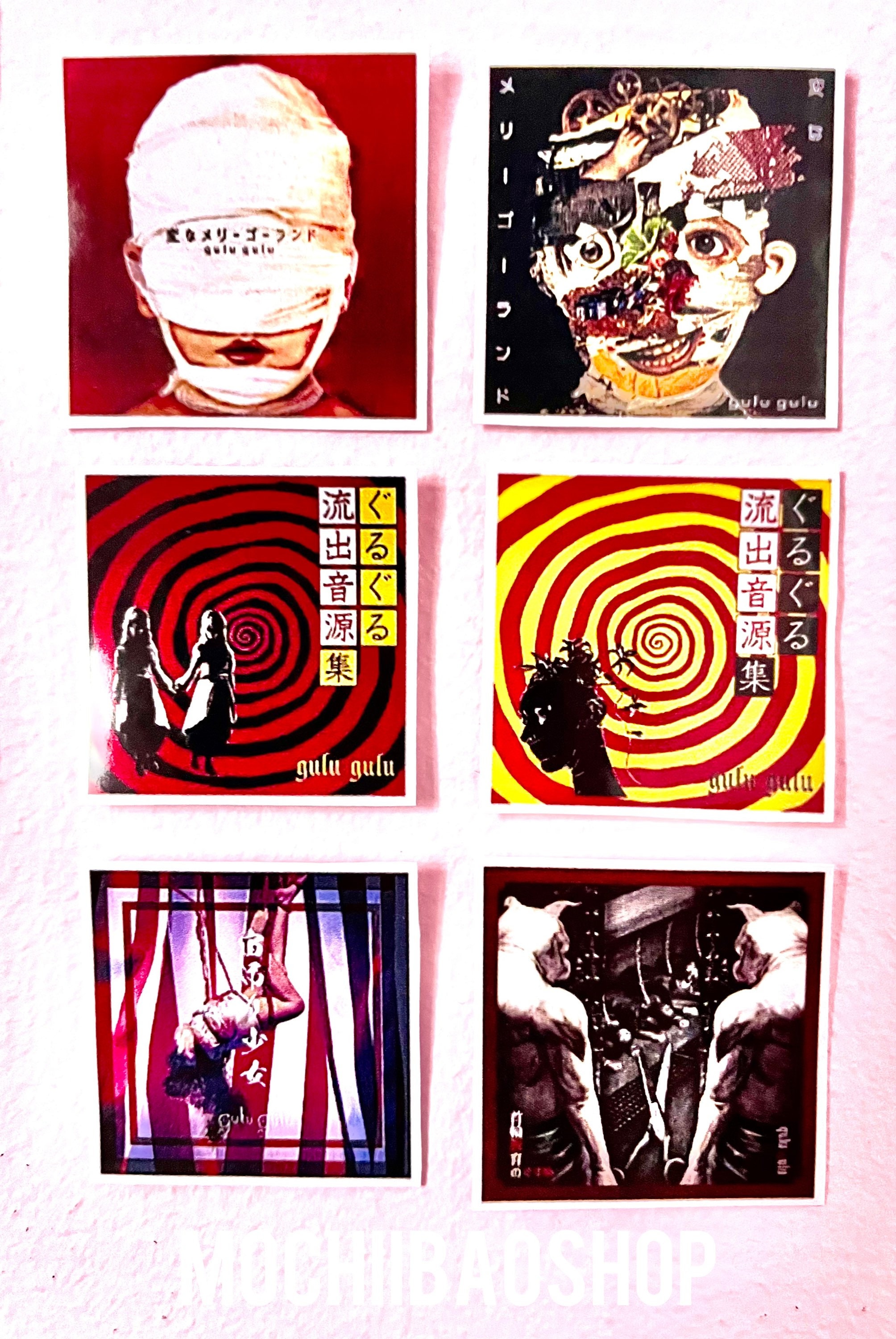 Set of 8 Glossy Gulu Gulu, Visual Kei, Band, Album Stickers. - Etsy