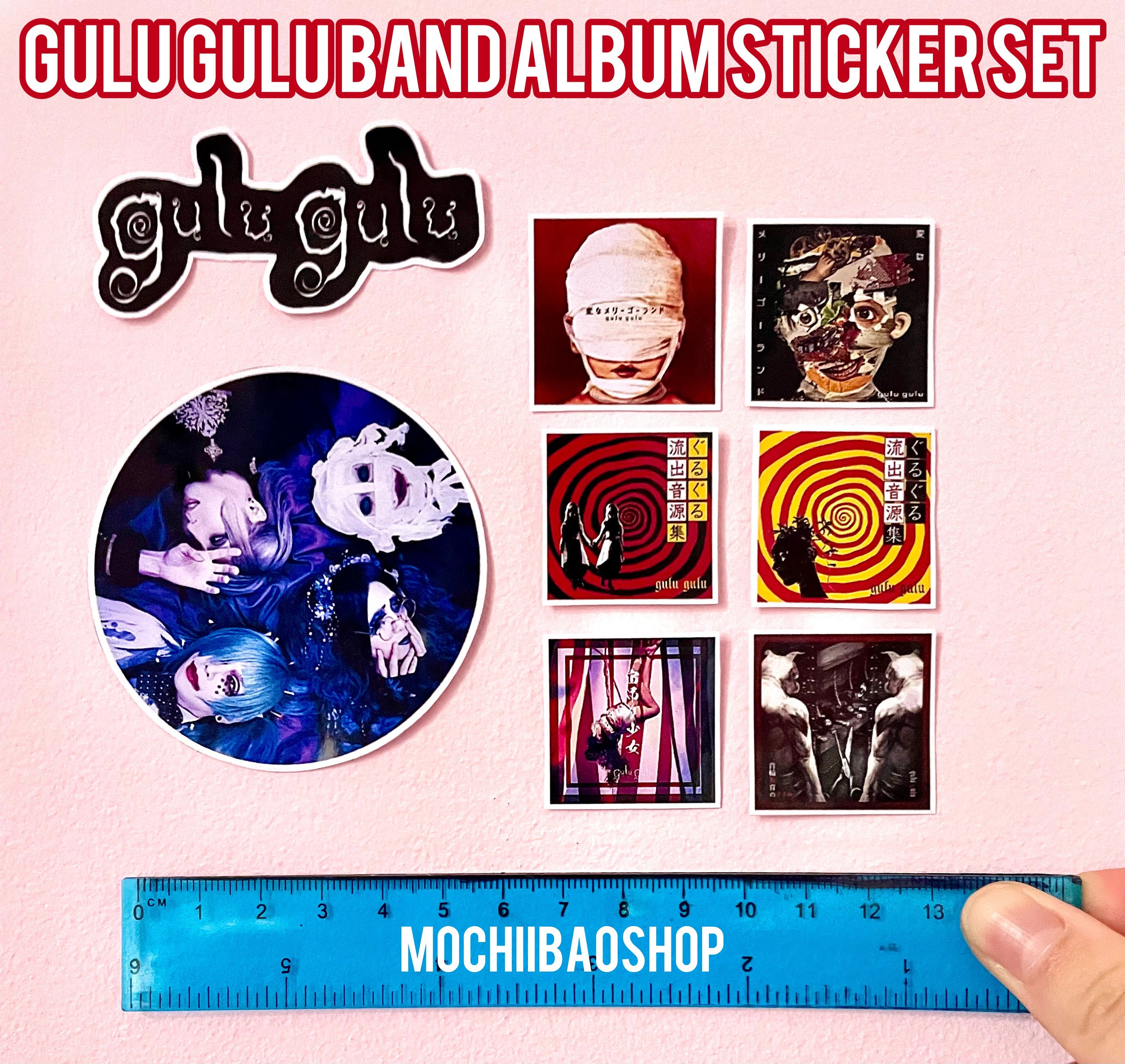 Set of 8 Glossy Gulu Gulu, Visual Kei, Band, Album Stickers. - Etsy