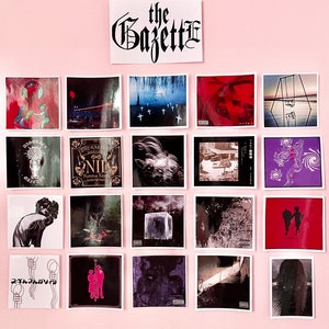 Set of 21 The Gazette Album Glossy stickers!
