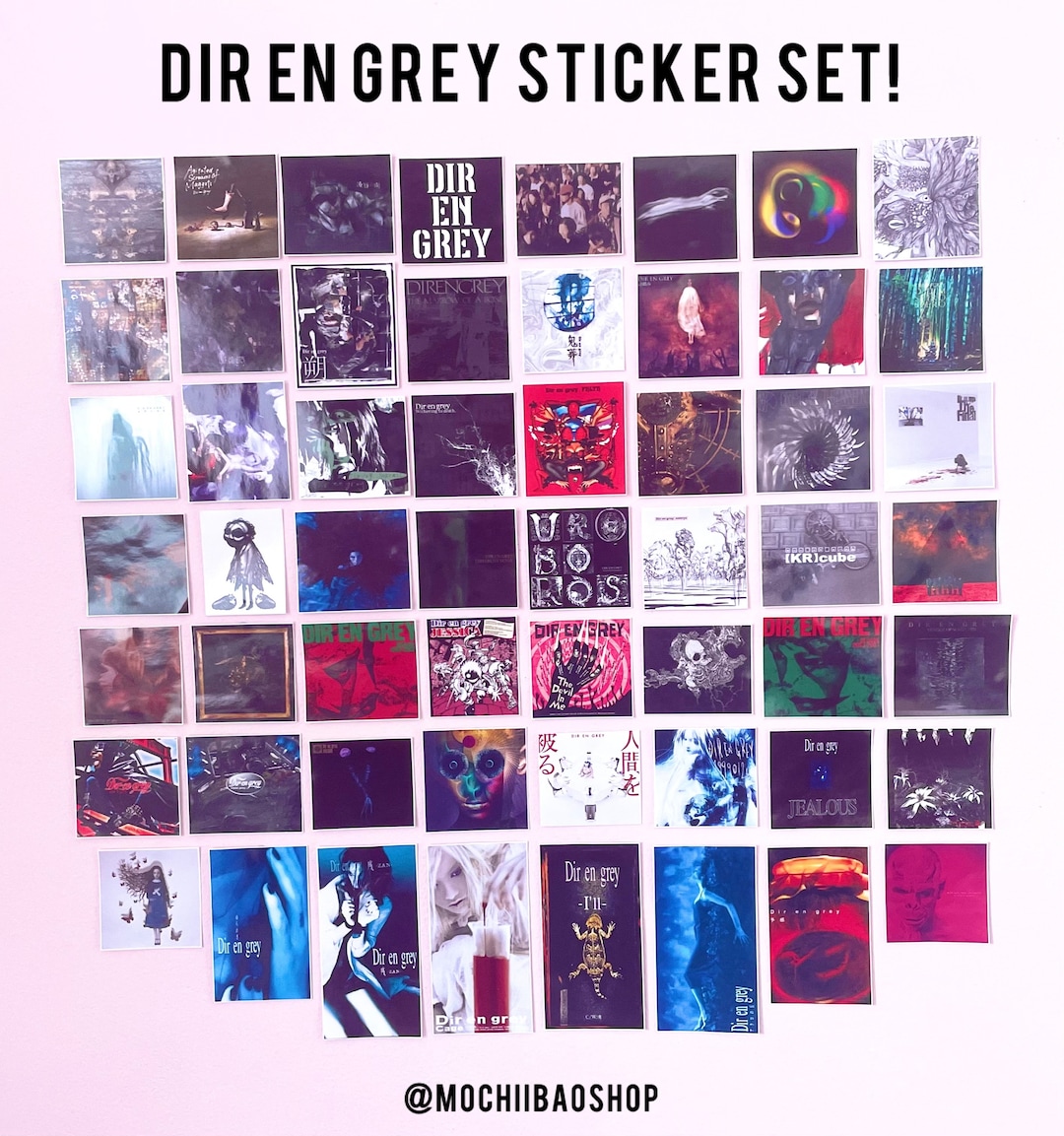 Mega Set of 56 Dir En Grey J-rock, Visual Kei, V-kei Band Glossy
