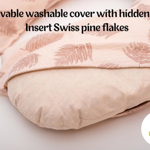 Organic pregnancy pillow, Brestfeeding Pilow From Swiss Pine Shavings And Wool, Stillkissen image 5