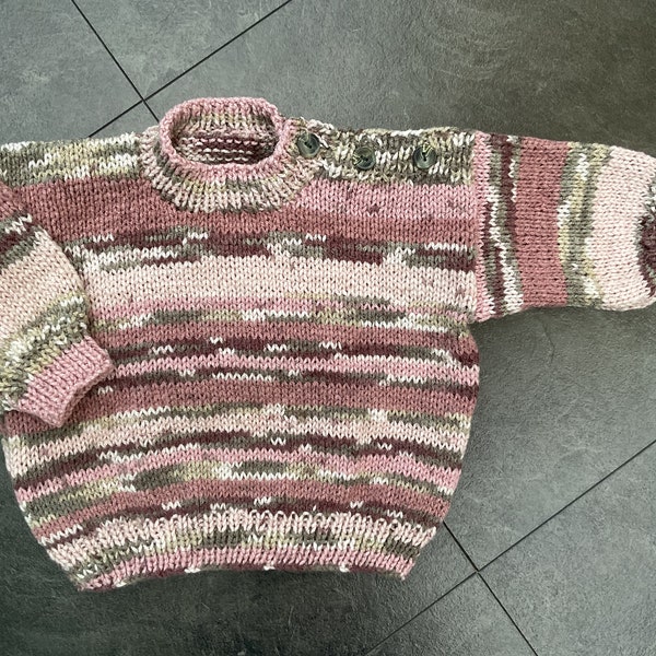 Knitted Baby Jumper Etsy