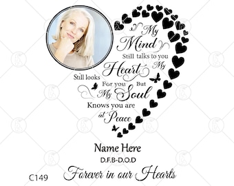 Memoriale SVG PNG: In Loving Memory Clipart - Memoriale personalizzato, download digitale