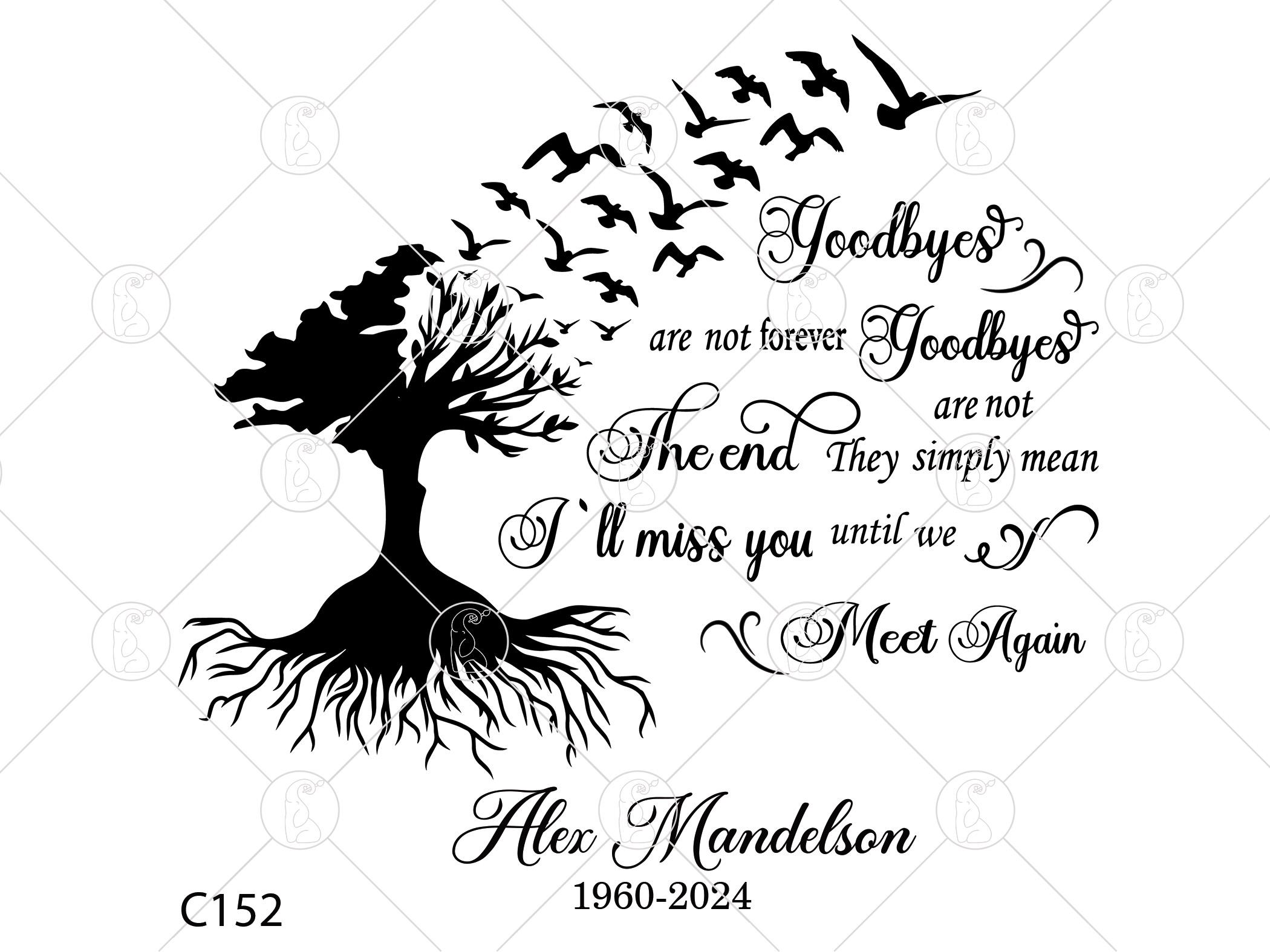 Memorial Tree of Life SVG PNG Clipart (Digital Download)