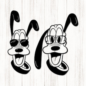 Pluton Svg Bundle Pluton lunettes de soleil Svg, personnages mignons avec lunettes de soleil Svg, Pluton visage SVG, Cricut, téléchargement immédiat, Png