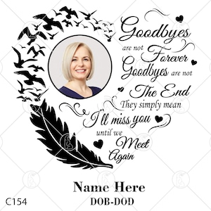 Memorial Feather Birds Svg: In Loving Memory Design (Digital Download)