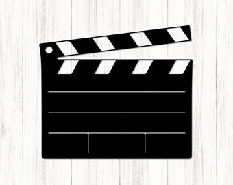 Clapperboard SVG, Clapperboard Clipart, Movies, Cricut, Instant Download, Png