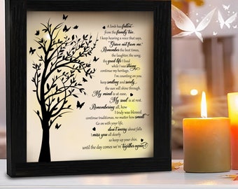 Regalo di condoglianze: poesia sull'albero genealogico stampabile (download digitale)