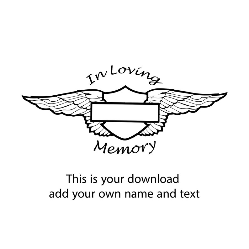 In Loving Memory SVG Harley Davidson Svg Harley Cutting Etsy Hong Kong