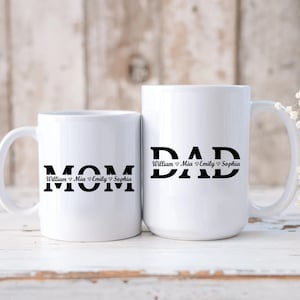 Mom Dad Svg, Dad Svg, Mom Svg, Mom Monogram Svg, Mom Dad Split Name ...